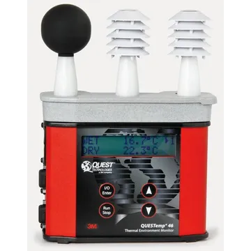 3M™ QUESTemp™ 46 جهاز مراقبة الضغط الحراري، لمبة رطبة بدون ماء، مجموعة تسجيل البيانات