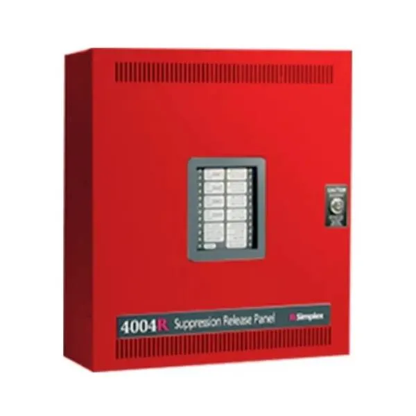 Simplex 4004-9302 4004R Releasing Fire Alarm Control Panel Red