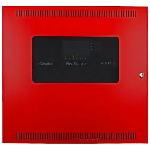Simplex 4007-9201 4007ES Fire Alarm Control Panel with IDNAC Red
