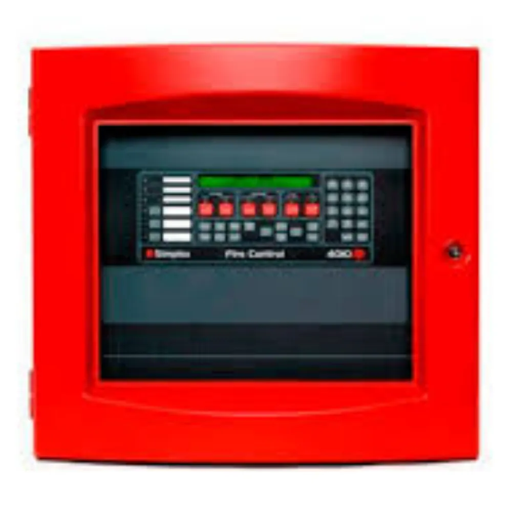 Simplex 4010-9501: 1 Bay Unit - Basic Control Unit with 2x40 Operator Interface, Red Color, English 220 - 240 VAC, UL, FM