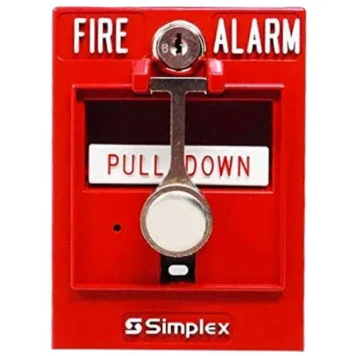Simplex 4099-9005 Addressable Double Action Manual Pull Station with LED and Break Glass