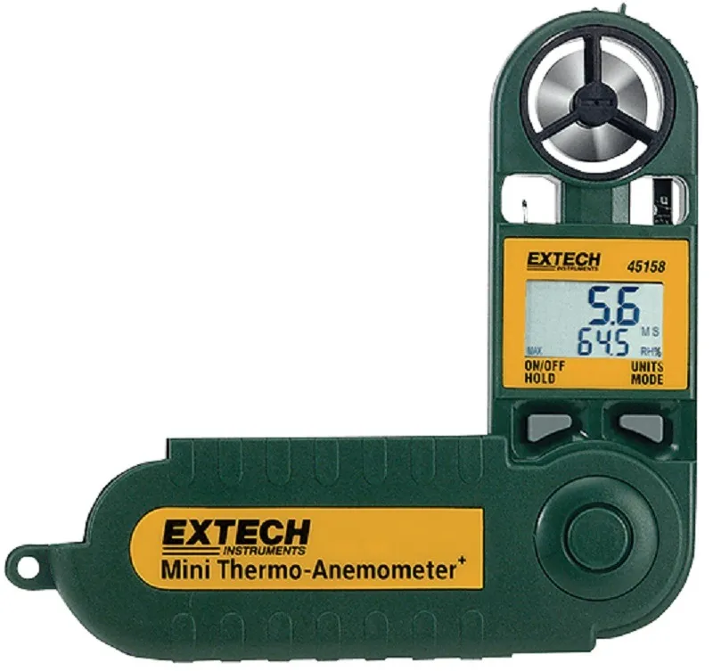 EXTECH Mini Thermo-Anemometer with Temperature & Humidity - 45158
