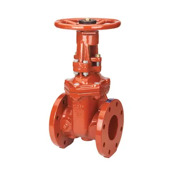 OS & Y Gate Valve, Flanged Ends, 300 PSI, Ductile Iron, Resilient Wedge, UL/FM, Model: F-607-RWS, Manufacturer: Nibco-USA
