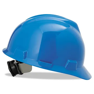 MSA V-Gard® Cap, Half-Brim, Blue with Fast Trac III Suspension - 475359