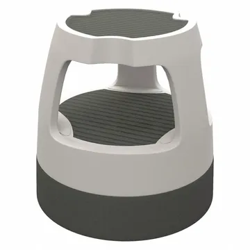 Cramer® Round Office Stool, 2 Steps, 14 1/4 in Top Step Hight, 15 in Bottom Width - 50011PK-82