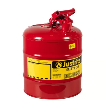 5 Gallon Red Steel Safety Can for Flammables with Flame Arrester, Type I, Model 7150100Z