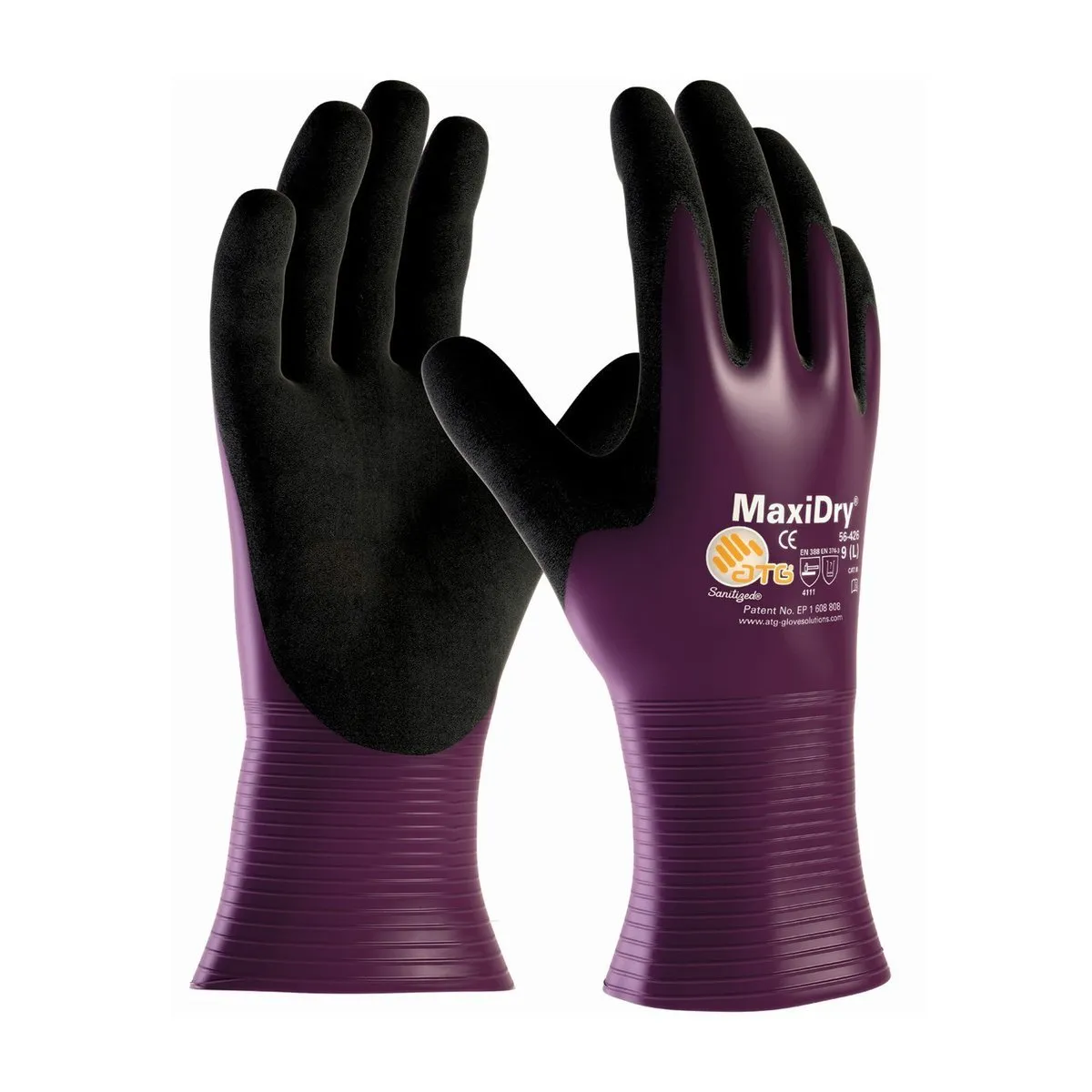 ATG MaxiDry® 56-426 General Purpose Gloves, Silicone Free
