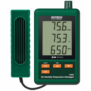 مد بيانات ثاني أوكسيد الكربون والرطوبة ودرجة حرارة درجات الحرارة-SD800