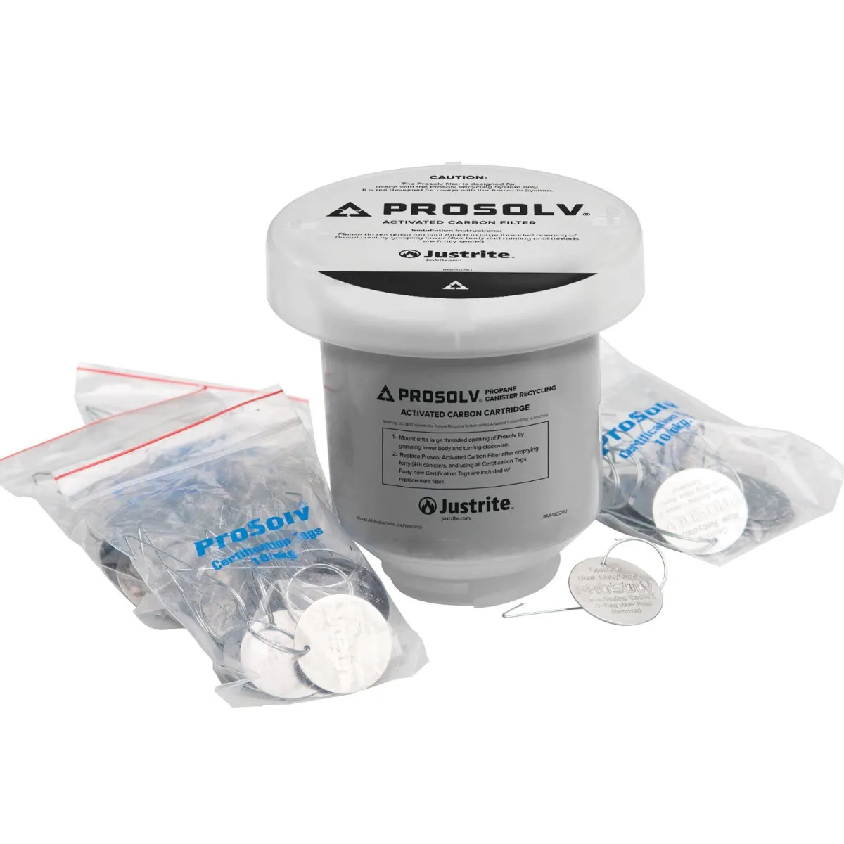 Justrite Prosolv® 4343 Replacement Carbon Filter With Certification Tags - 28191