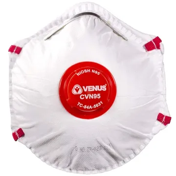 VENUS Disposable Respirator Mask, for Dust & Mist, with Valve - CVN95