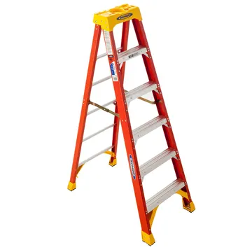  WERNER Type IA Type Fiberالزجاج Step Ladder 6206