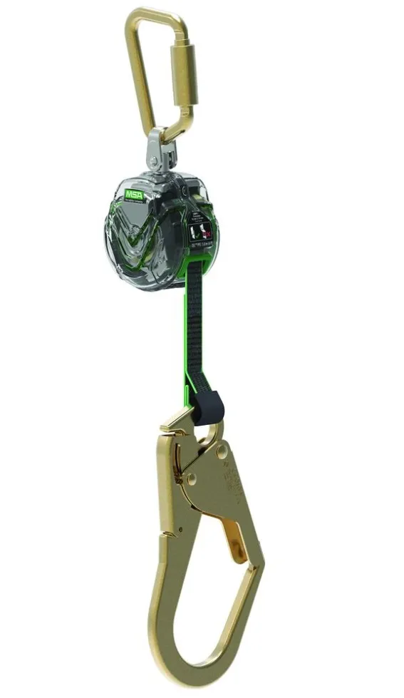 MSA محدد السقوط الشخصي V-TEC ™ Mini ، 6 '(1.8 متر) ، الساق المفردة ، 36Cl Snaphook ، Carabiner الصلب (TOP)-63011-00F