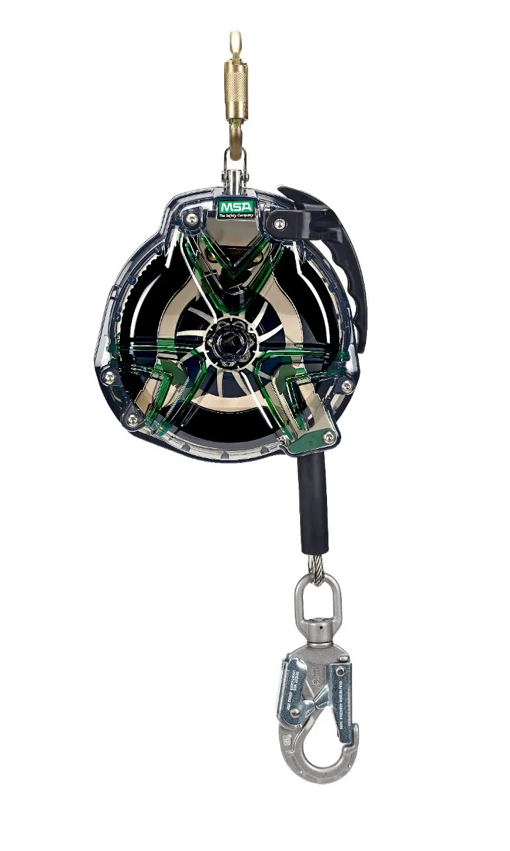 MSA كابل V-TEC القياسي SRL ، 30 '(10M) ، الكابل المجلفن ، SNOPHOOK SNAPHOOK الصلب ، ANSI
