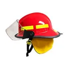 MSA Fire Helmet 660C Metro, Red, 4" Face Shield - 660CR-R