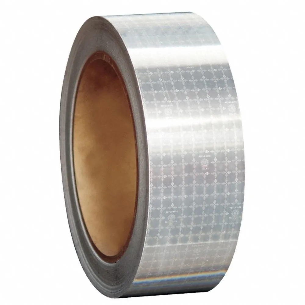 ORALITE Reflective Tape, White Reflective Color, 2 in Width, 50 yd. Length - 18578