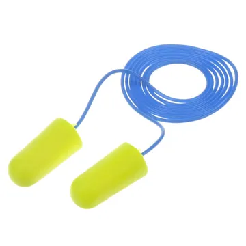 3M™ E-A-Rsoft™ Yellow Neons™ Earplugs 311-1250, Corded, Regular Size, 200/box
