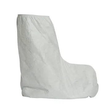 Shoes Cover, Tyvek TY454SWH 18" Over Boot Covers with Elastic Top, White, One Size Fits Most