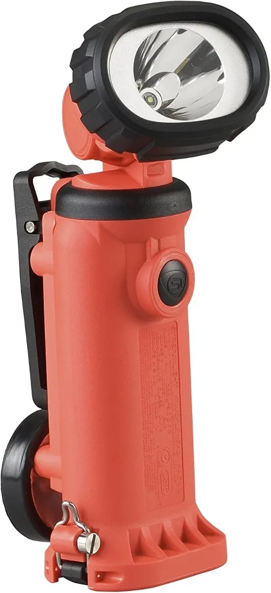 Streamlight ضوء بقعة من مفصل Haz-lo القابل لإعادة الشحن مع شاحن 120 فولت AC/12-Volt DC ، البرتقالي-150 لومين