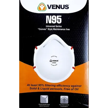 Venus N95 NIOSH Approved Respirator Mask (Box of 20 EA) CN95