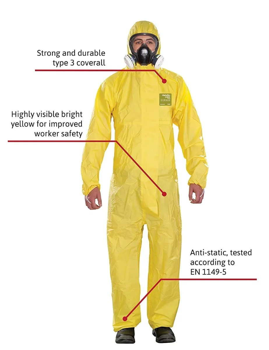 【美品】ette Check Combinaison AlphaTec® 2300 PLUS Chemical Resistant Coverall