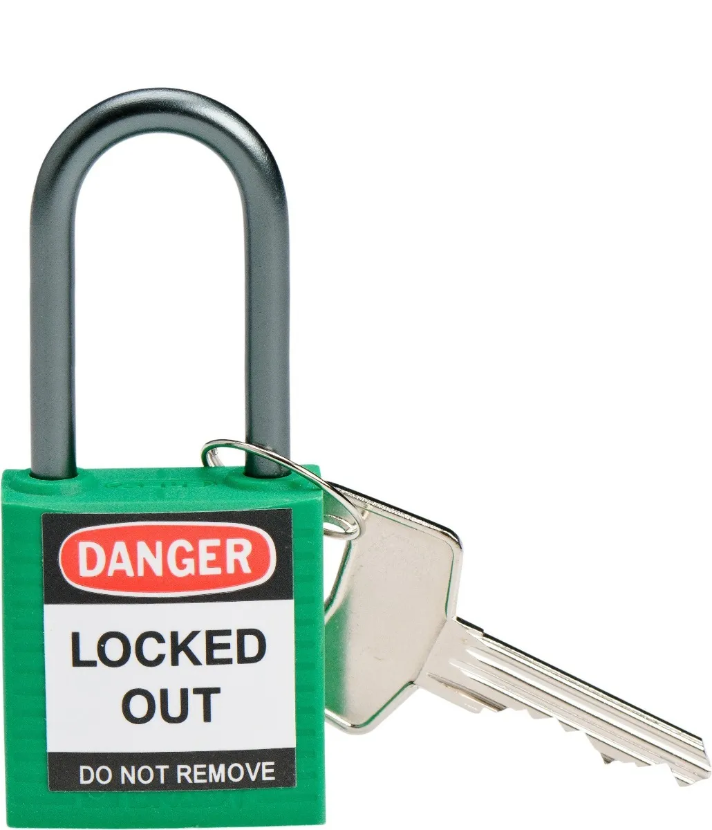 Brady® Compact Safety Padlock, 38 mm, Green - 814128