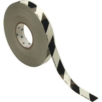 Glow-In-The-Dark High-Intensity Hazard Stripes Tape, 1 in W x 50 ft L