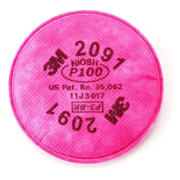 3M™ Particulate Filter 2091, P100 Cartridge Filter for Reusable Mask