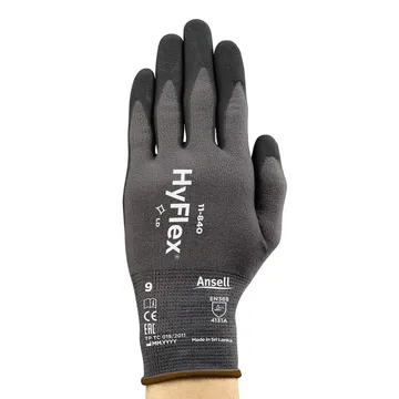 Ansell 11-840 Hyflex Safety Gloves Nylon Light Duty متعددة الأغراض