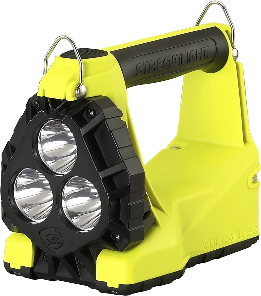 Streamlight Vulcan 180 Standard System, 230V AC/ 12V DC, Yellow, Div 2- 44302