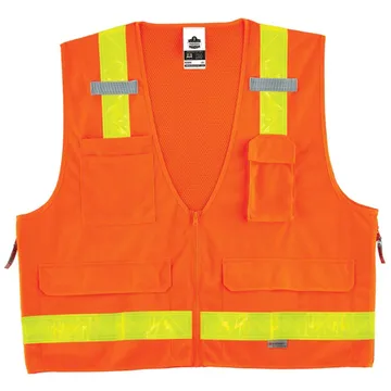 Safety Vest, 8250ZHG Type R Class 2 Hi-Gloss Class 2 Surveyors 