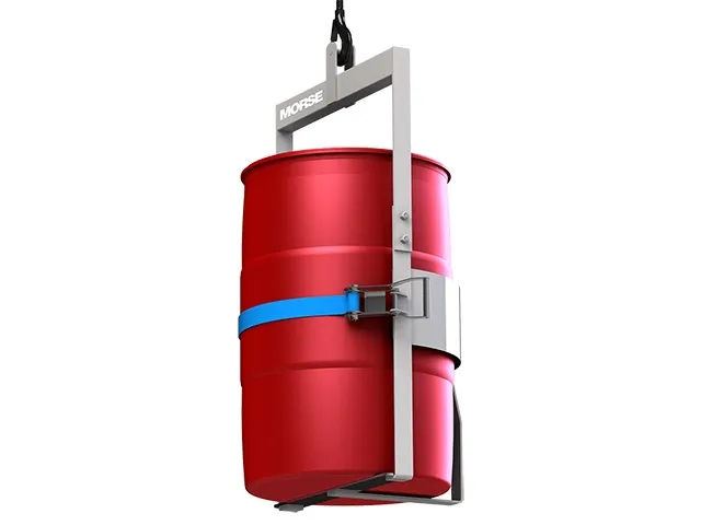 MORSE DRUM 86-SS Below Hook Drum Lifter, 304 Stainless Steel, 1000 lb Holding Capacity - 86-SS