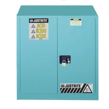Justralite-Gestre-Grid ® Corrosix / Acid الفولاذية Cabinet, 30 Galloon, 2 Self-Close Douors, Blue-893022  