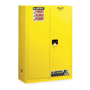 Justrite Sure-Grip® EX Flammable Safety Cabinet, 45 Gallon, 2 Manual-Close Doors, Yellow - 894500
