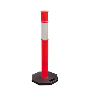 ZIBO Safety Traffic Post, 1M, with Reflective and rubber Base - STP100