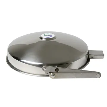 HAWS Dust Cover, stainless steel cover that protects the eyewash heads as well as the bowl. 