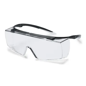 UVEX Super F OTG Safety Glasses, Scratch and Chemical Resistant, Clear - 9169585