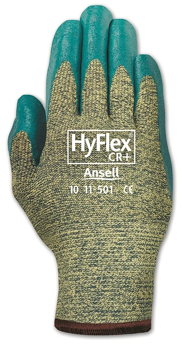 Ansell HyFlex 11-501 Safety GLoves Cut Resistance Kevlar® Stretch Armo