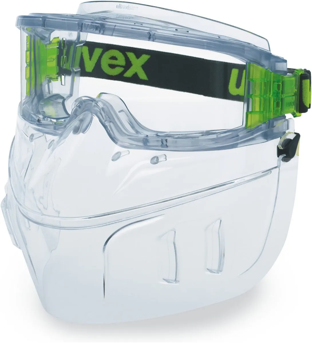 Uvex Ultravision Wide-Vision Goggle with Face Protection EN 166, EN 170 - 9301-555