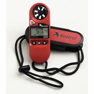 KESTREL 3000 Series Anemometer, Non-Bluetooth, IP67, Thermistor/Rotating Vane, 1.3 to 89.5 mph - 0830