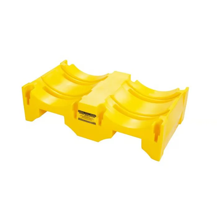 Justrite Eagle 1607: 4-Drum Horizontal Stacking, Yellow