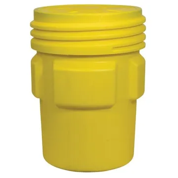 EAGLE 95 Gallon Screw-On Lid for Overpack Plastic Drum Barrels, Yellow - 1690