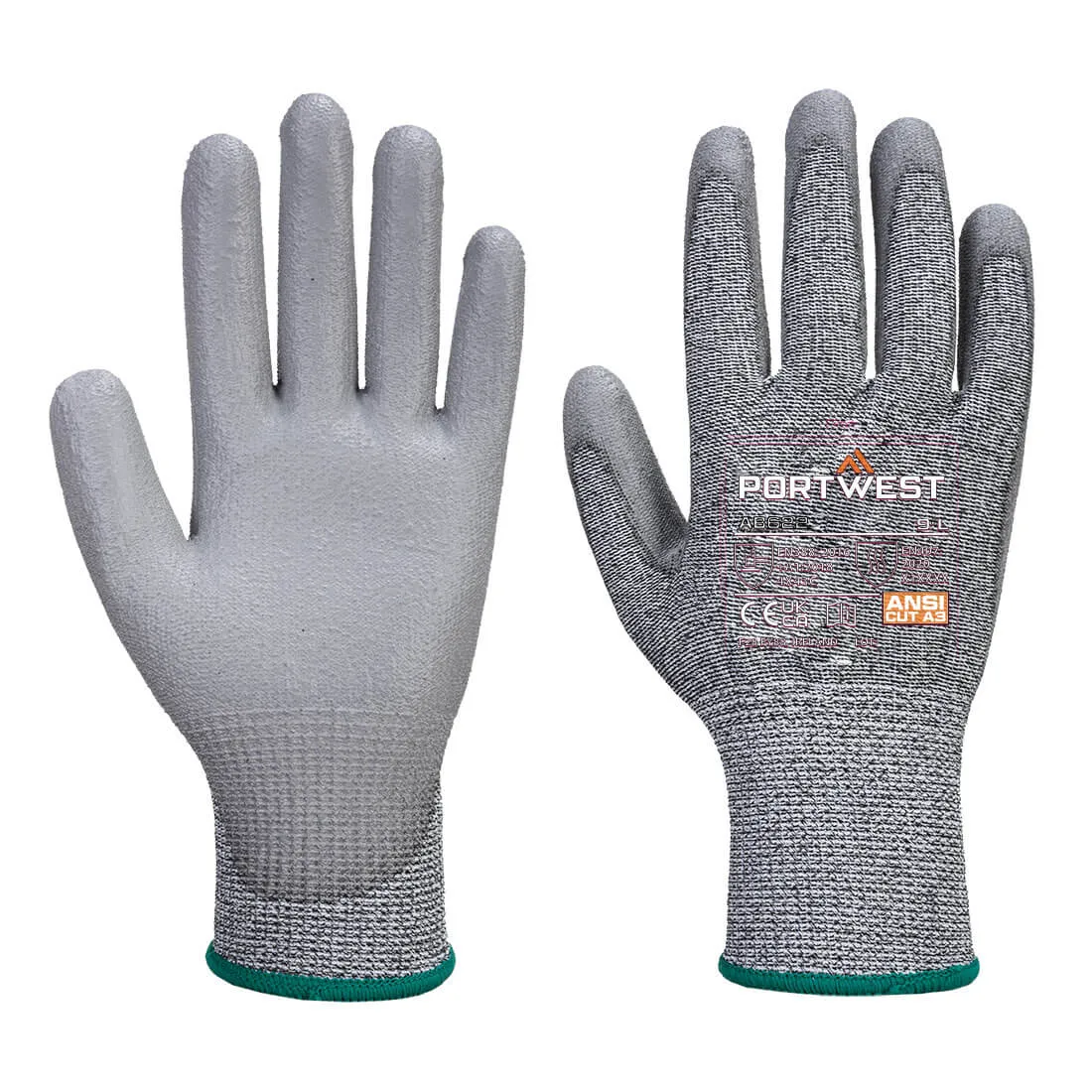 Portwest AB622 - Grey Cut C13 PU Essential Multipack (Pk12)