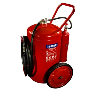 50Kg Dry Powder Trolley Type Fire Extinguisher, Stored Pressure, LPCB Approved, Model: C-50ATP, Manufacturer: Lingjack Compat - Singapore