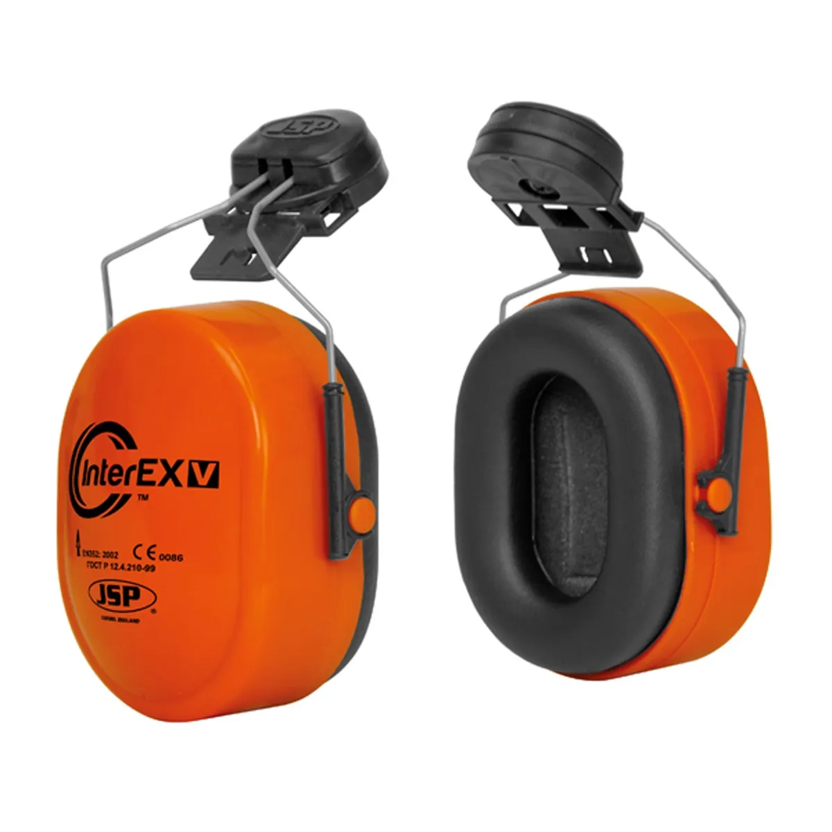 JSP InterEXV™ Mounted Ear Defenders - Hi-Vis Orange - AEK020-001-600 