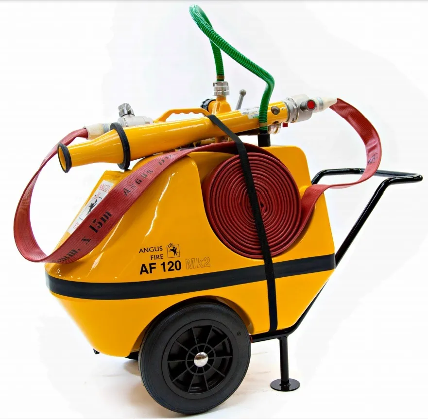 ANGUS FIRE Foam Trolley with Hose & Branch Pipe - AF-120MK-2