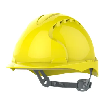 JSP EVO®2 Safety Helmet, Slip Ratchet, Vented, Yellow - AJF030-050-200