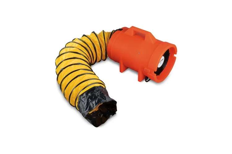 ALLEGRO 9532-25 - Confined Space 8" Axial AC Plastic Mini-Pak Blower w/ 25' Ducting