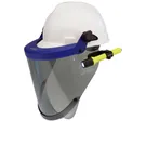 Paulson HT™ Arc Flash Face Shield Gray Visor with Helmet, Rated 12 cal/cm². Class 2, With flashlight, KIT