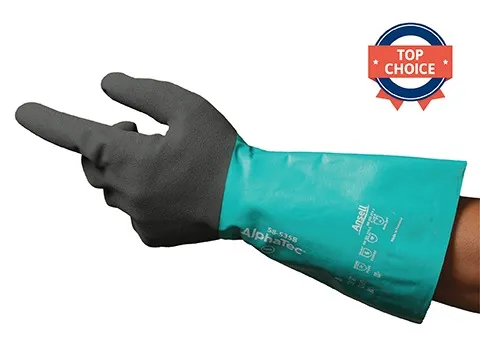 Ansell AlphaTec® 58-535 Chemical Resistant Gloves | Superior Grip & Pr