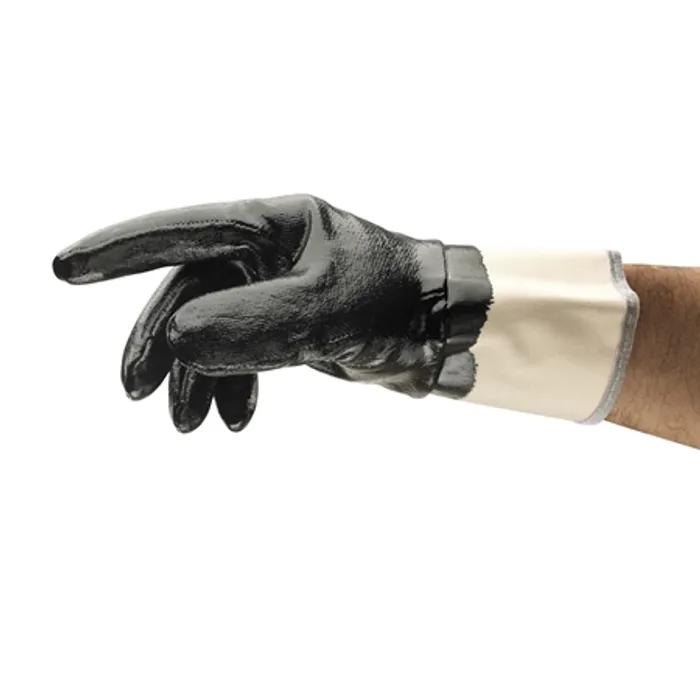 Ansell EDGE 48-500 Heavy-Duty Safety Gloves for oil, liquid, and abrasion protection